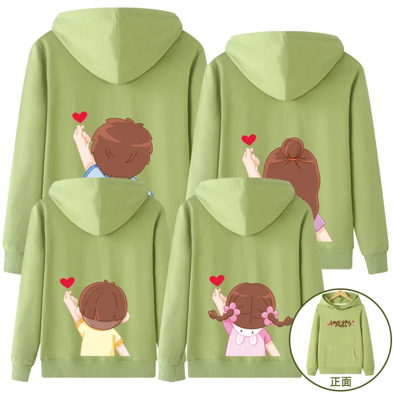 

long sleeve hooded hoodie family outfit mother and child 45330-615