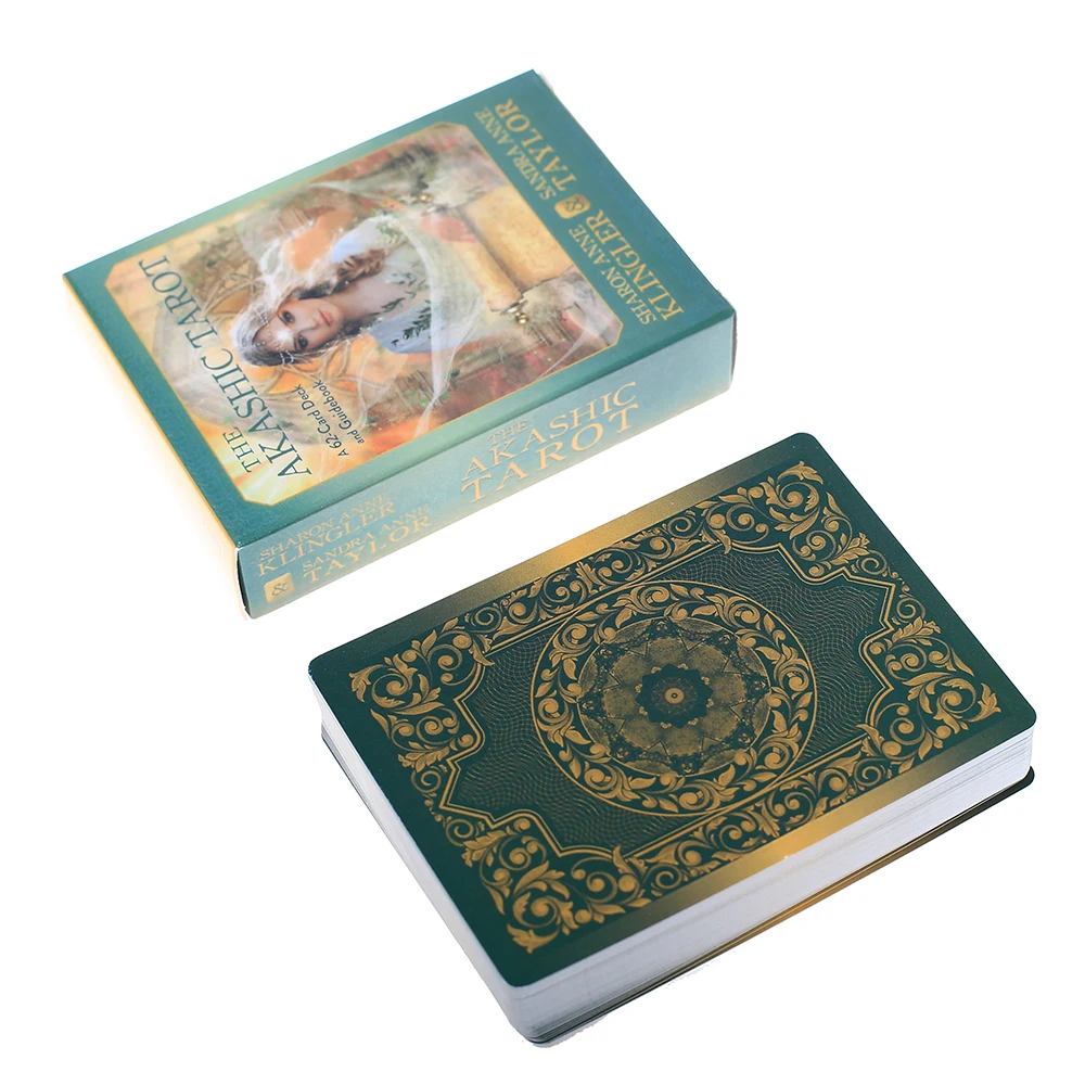 

62 Pcs New Styles Oracle Tarot Cards Akashic Tarot Card Board Deck Games Palying Cards For English Party Game