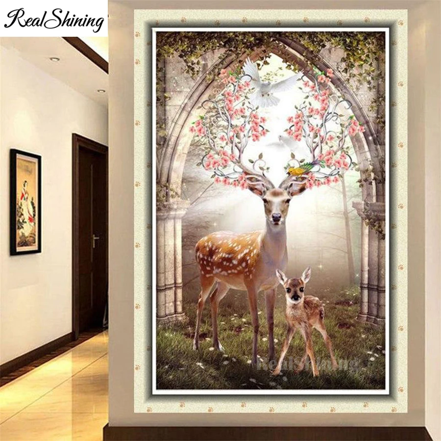 Алмазная 5D картина сделай сам F1104 полноразмерная круглая вышивка с фантазийными