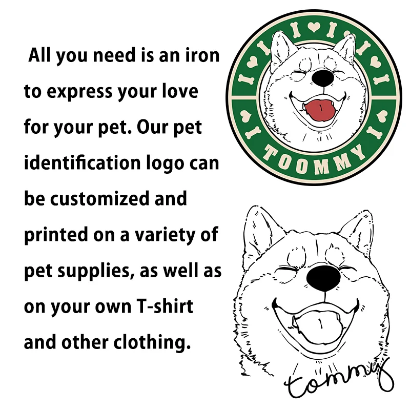Недорогие нашивки с собаками на заказ для одежды теплопередающие наклейки