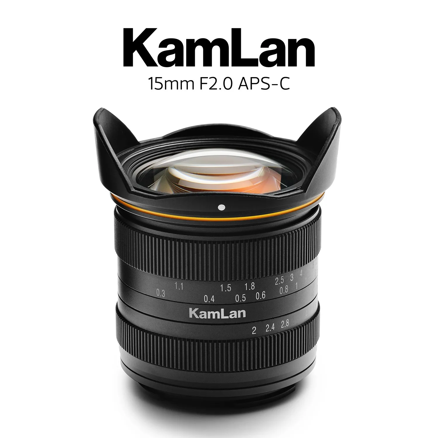 

Kamlan 15mm F2.0 APS-C Wide-angle fixed focus Manual lens Mirrorless Camera lens for EOS-M NEX Fuji X M4/3