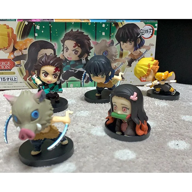 

Bandai Original Anime Demon Slayer Figure Adverge Motion 01 02 Shokugan Nezuko Tanjirou Action Figure Pvc Model Collectible Toys