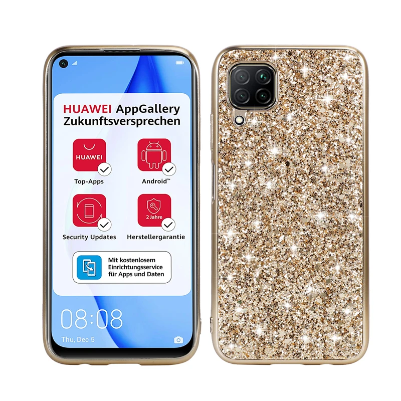 Роскошный брендовый чехол CANDYEIC для Huawei P40lite блестящая задняя крышка P40 Lite