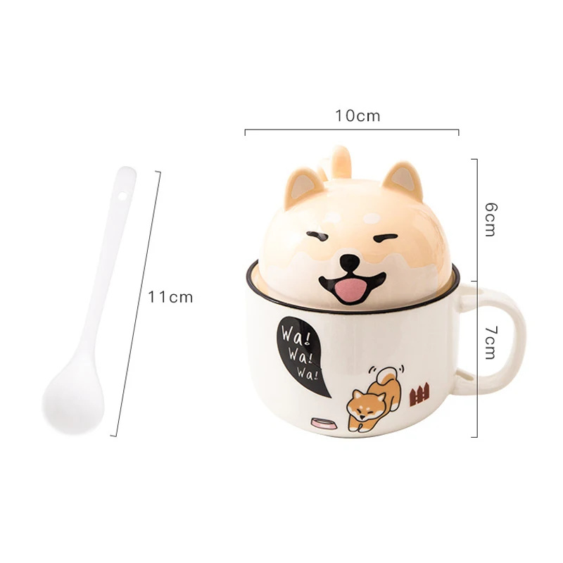 

Cute Animal Ceramic Cup Large Capacity Coffee Mug Personality Creative Trend Couple Cup Male and Female Student Child Gift Cup