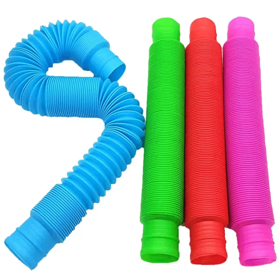 

Colorful Fidget Pop Tubes Toys Folding Pops Autism Adults Sensory Stress Relief Simple Dimple Toys Kids Funny Antistress Toys