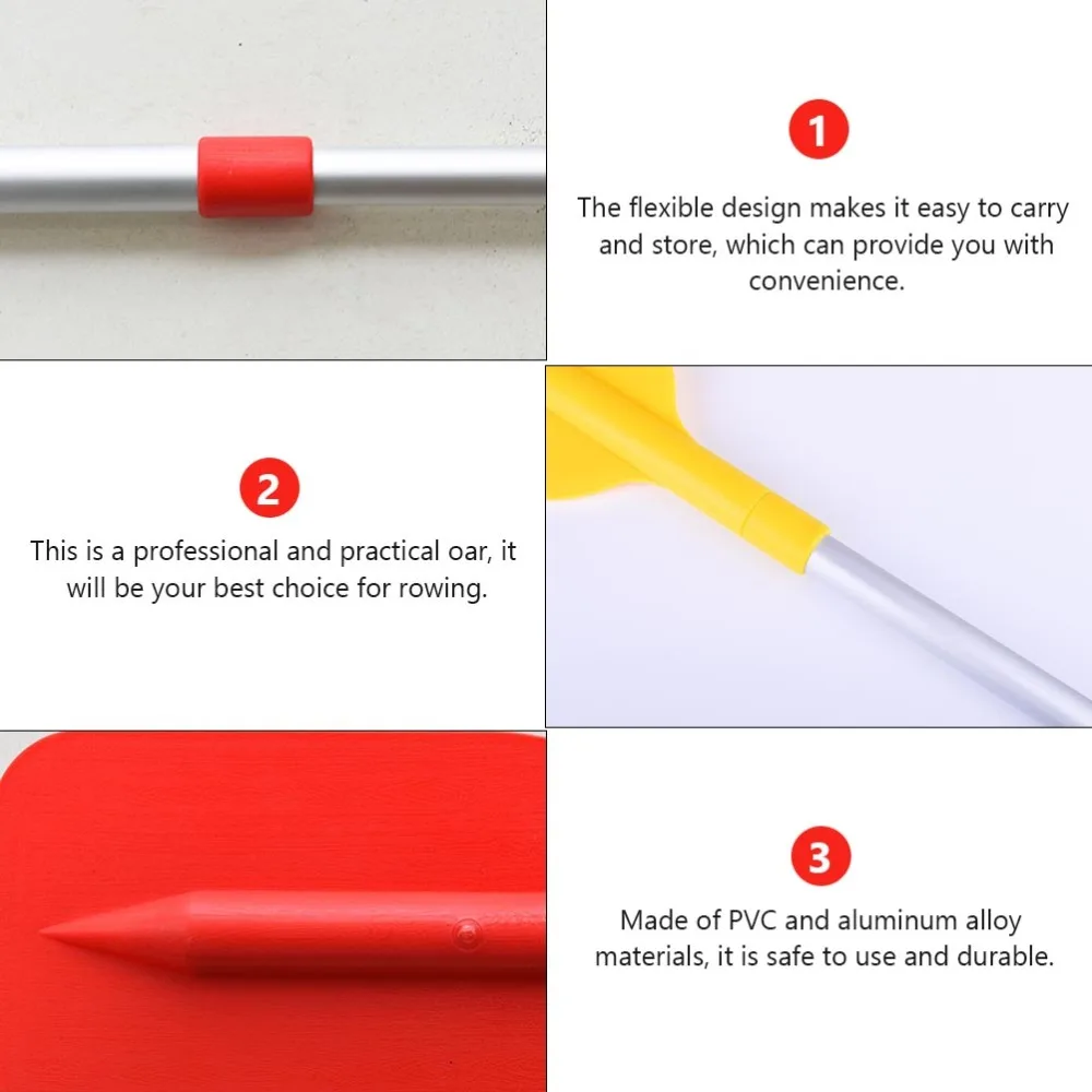 

1pc Outdoor Aluminum Alloy Paddle Useful Afloat Float Boat Paddle Stretch Oar