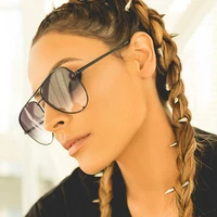 2021 new fashion brand designer ladies pilot sunglasses women men goggle gradient sun glasses for female mirror shades uv400
