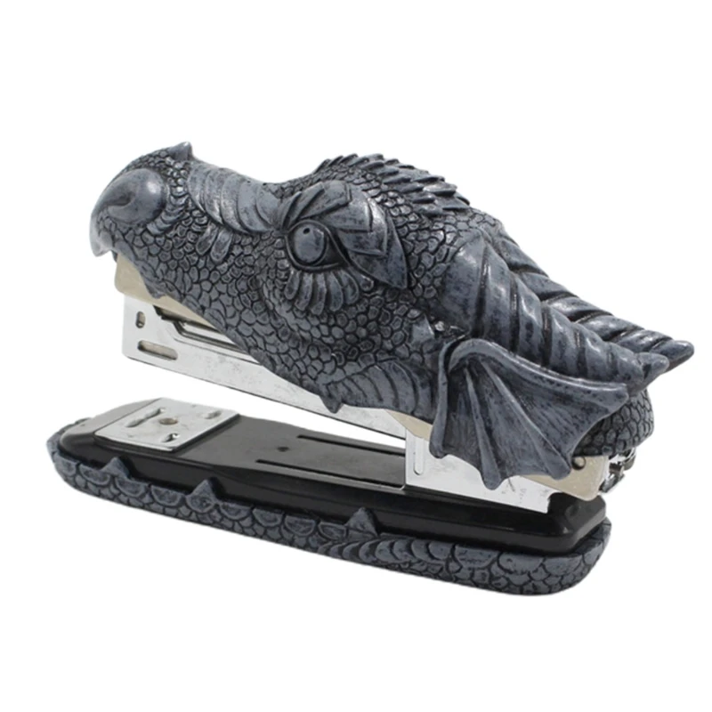 

Desktop Stapler Dragon Head Staplers Office 20 Sheet Capacity Easy to Load Ergonomic Mini Staplers for Desk Home Office