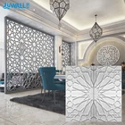 Настенная картина с изображением мусульманской мечети, двери Марокко, Золотые 3D настенные наклейки, мусульманская 3D настенная панель в богемском арабском стиле, современный декор для домашней комнаты