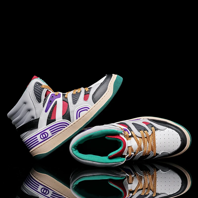 Murah Alas Kaki Kasual Asli Untuk Pria Sepatu Kulit Atas Tinggi Pria Merek Fashion Pria Sepatu Kasual Remaja Sneakers Kasual Dapat Dipakai