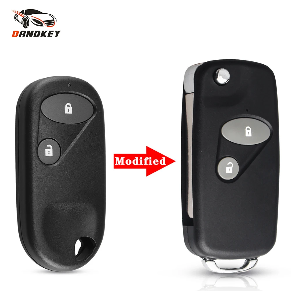 Dandkey Fob для Honda Accord Civic HRV CRV S2000 модифицированный откидной пульт дистанционного