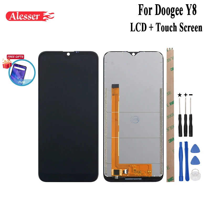 ЖК-дисплей Alesser Для Doogee Y8 инструмент для ремонта сенсорного экрана в сборе детали