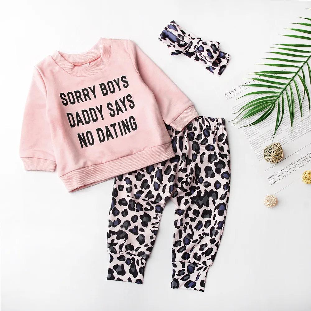 Комплекты детской одежды для маленьких девочек комплект с длинным рукавом