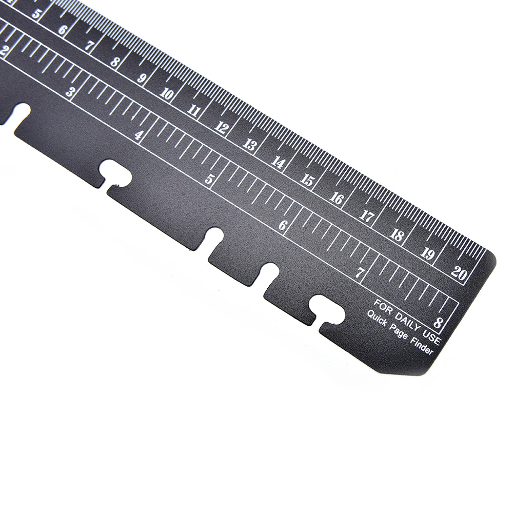 

Black A5 A6 A76 Holes Spiral Planner Accessories Ruler Office School Stationery Drawing Supplies Binder Notebook Inner Rulers