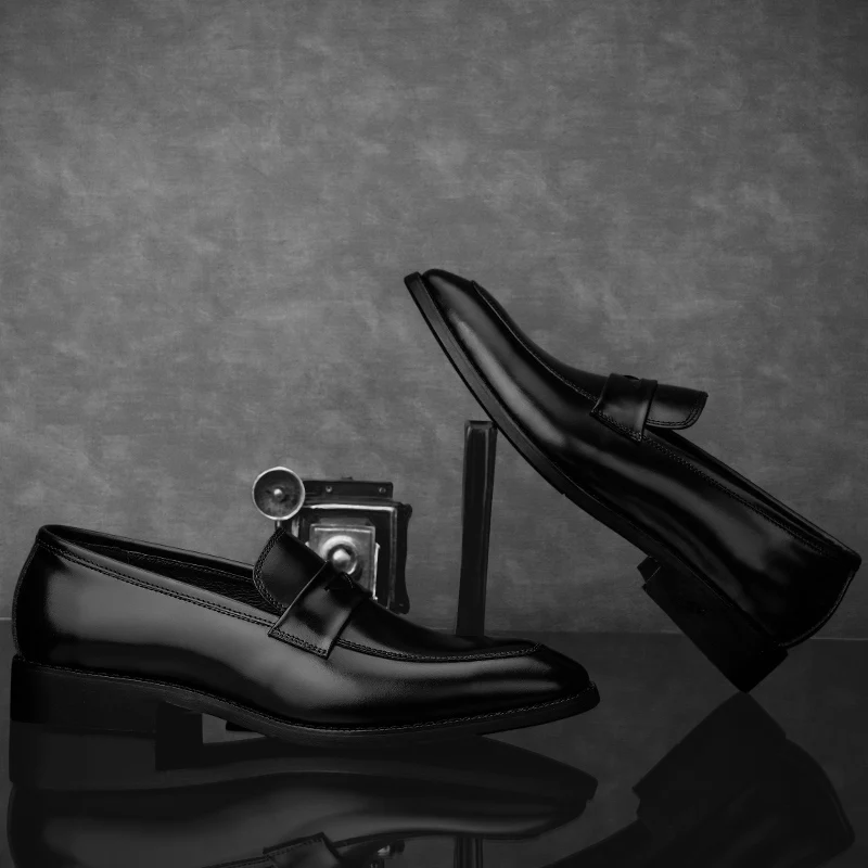 2022 мужские лоферы из натуральной кожи Фирменные модельные туфли в деловом стиле