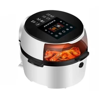 smart air fryer deep without oil multifunctional 110v220v commercial electric cooker airfryer timer preset 8l led touchscreen