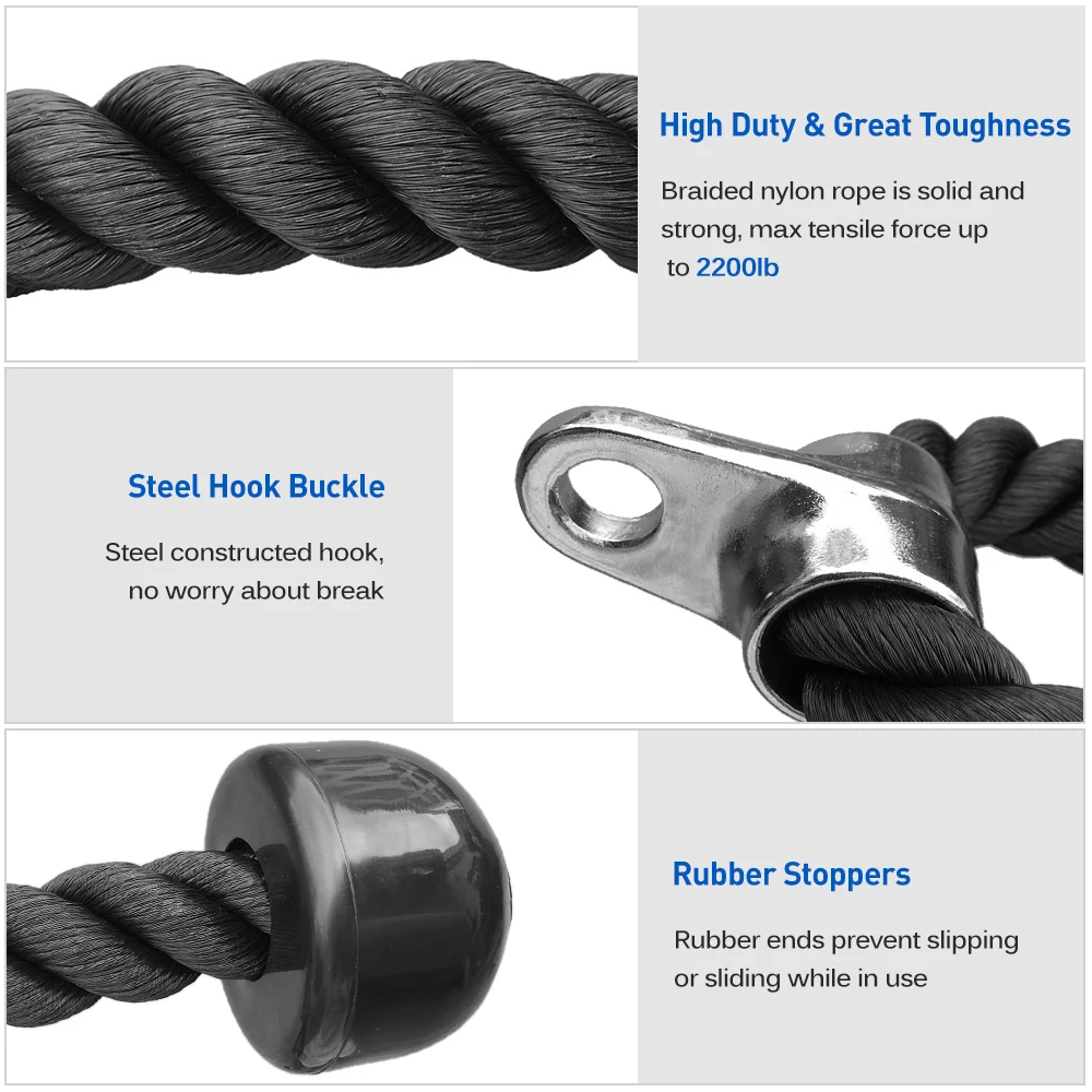 Тренировочный трос для тренировок с нажимом 27 дюймов нескользящий кабель