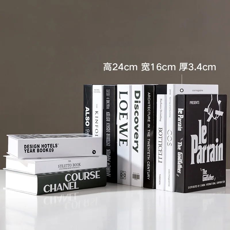 Современная имитационная книга для дома декоративная мода декор клубной комнаты