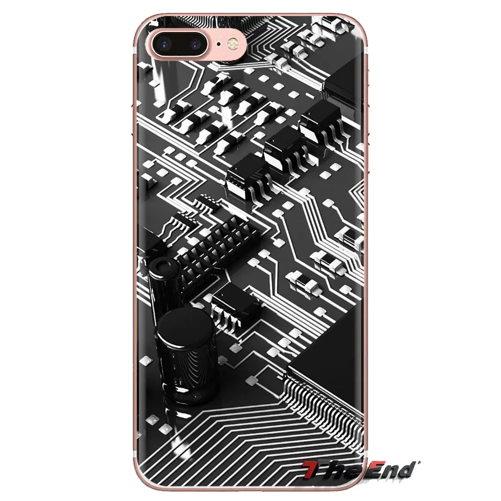 funny motherboard Transparent Soft Cases Covers For Samsung Galaxy A3 A5 A7 A9 A8 Star A6 Plus 2018 2015 2016 2017 |