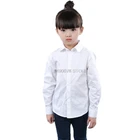 Школьная официальная рубашка для мальчиков и девочек, брендовая Модная белая рубашка с длинным рукавом для мальчиков, детская одежда для выступлений, блузка