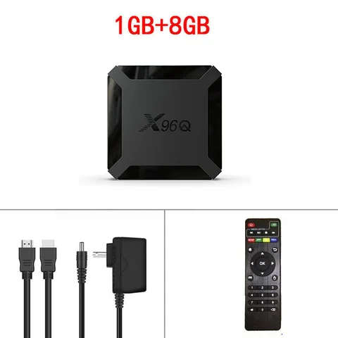 ТВ-приставка X96Q, 2 + 16 ГБ, Allwinner H313, 4 ядра, Android 10,0, Wi-Fi 2,4 ГГц, 4K HD