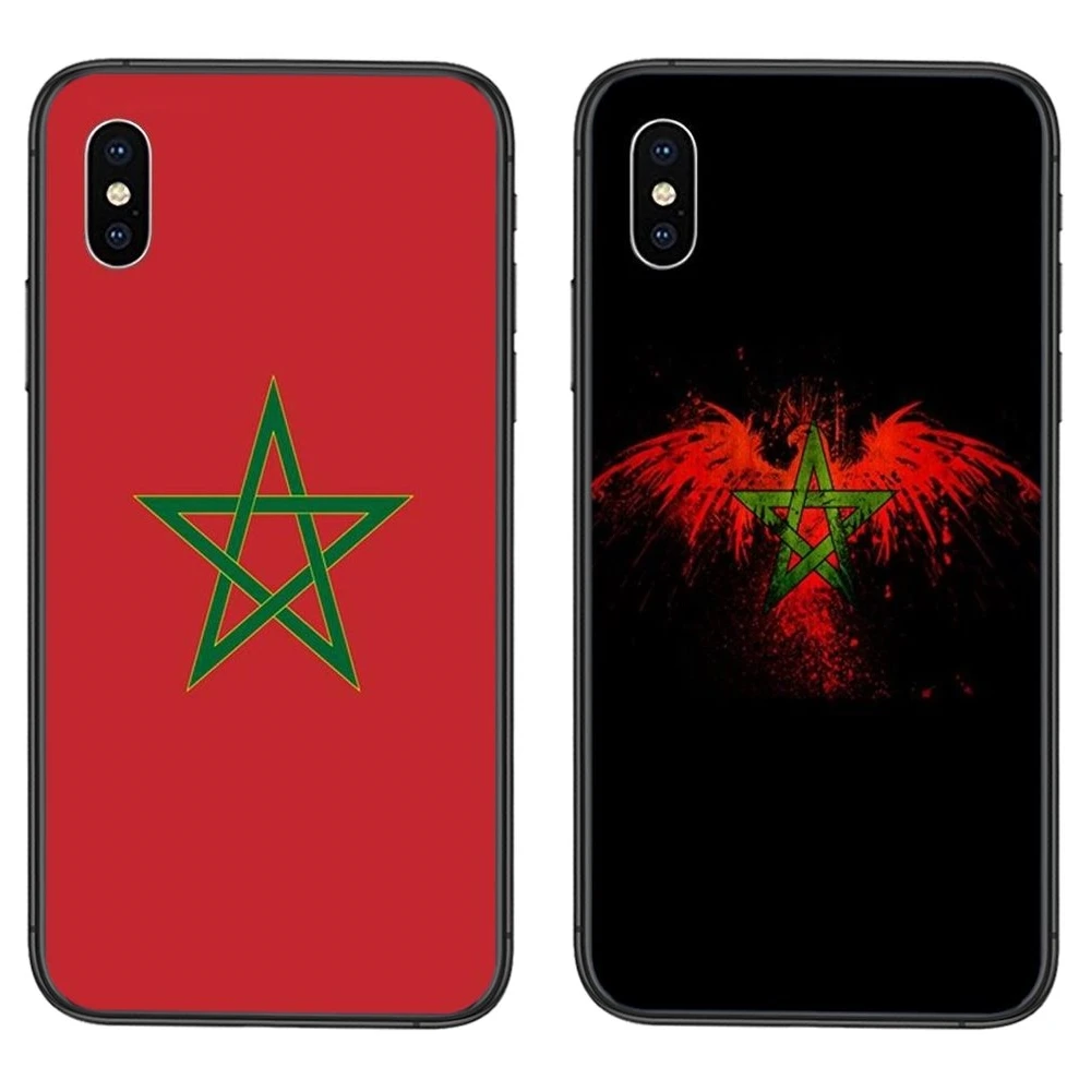 Недорогой чехол для Xiaomi Redmi K40 K30 K30S K20 Gaming 9 9C 8 8A 7 7A 6 6A 5 4X 4A Nfc Plus Pro с флагами Марокко
