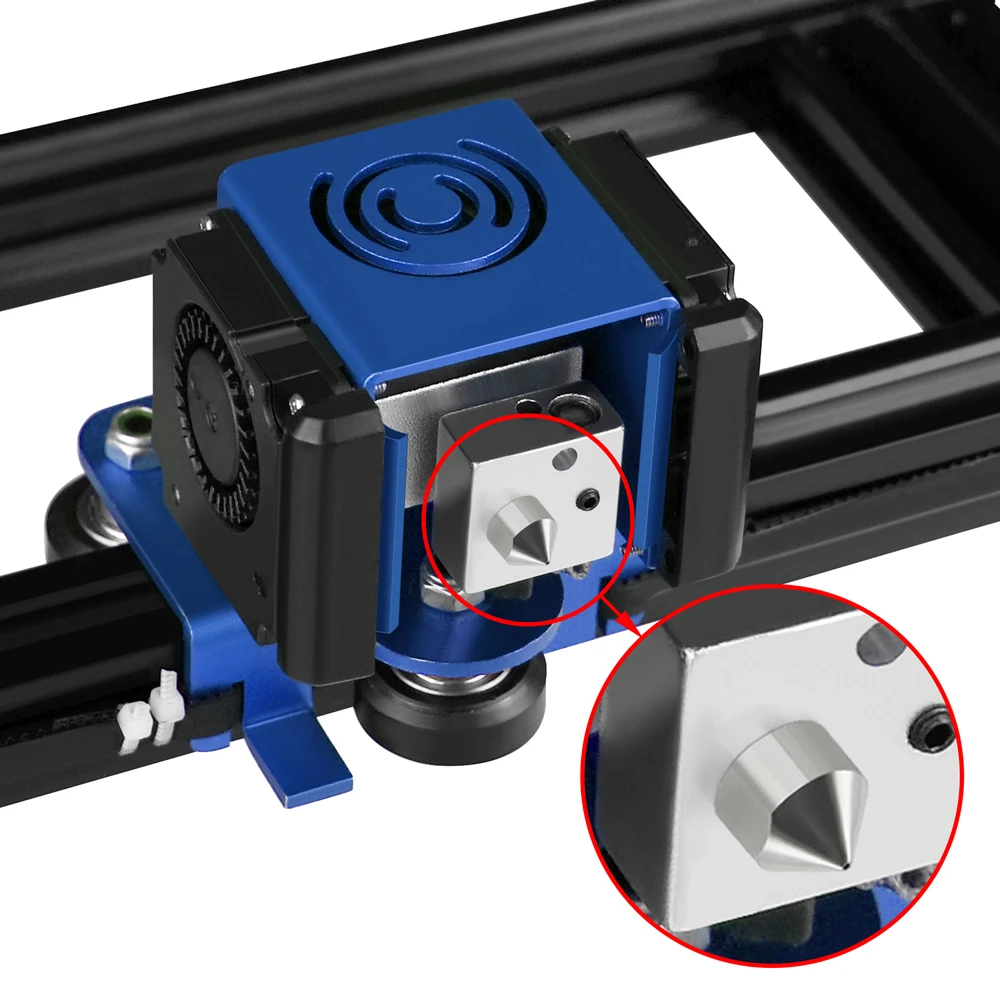 3D принтер TC4 титановый сплав MK8 сопло Reprap 1 75 мм 0 2/0 3/0 4/0 5 для Ender 3 CR10 двух деревьев