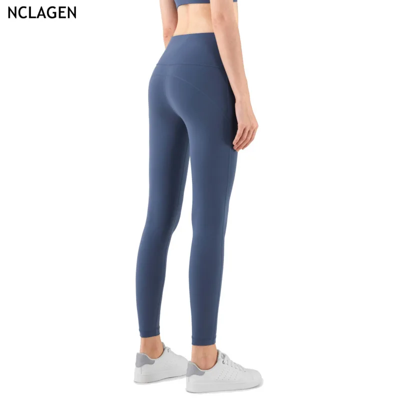 

NCLAGEN Yoga Pants High Waist Squat Proof Leggings Sport Women Fitness Gym Tights Tummy Control Butt Lifting Elastic Slim Capri
