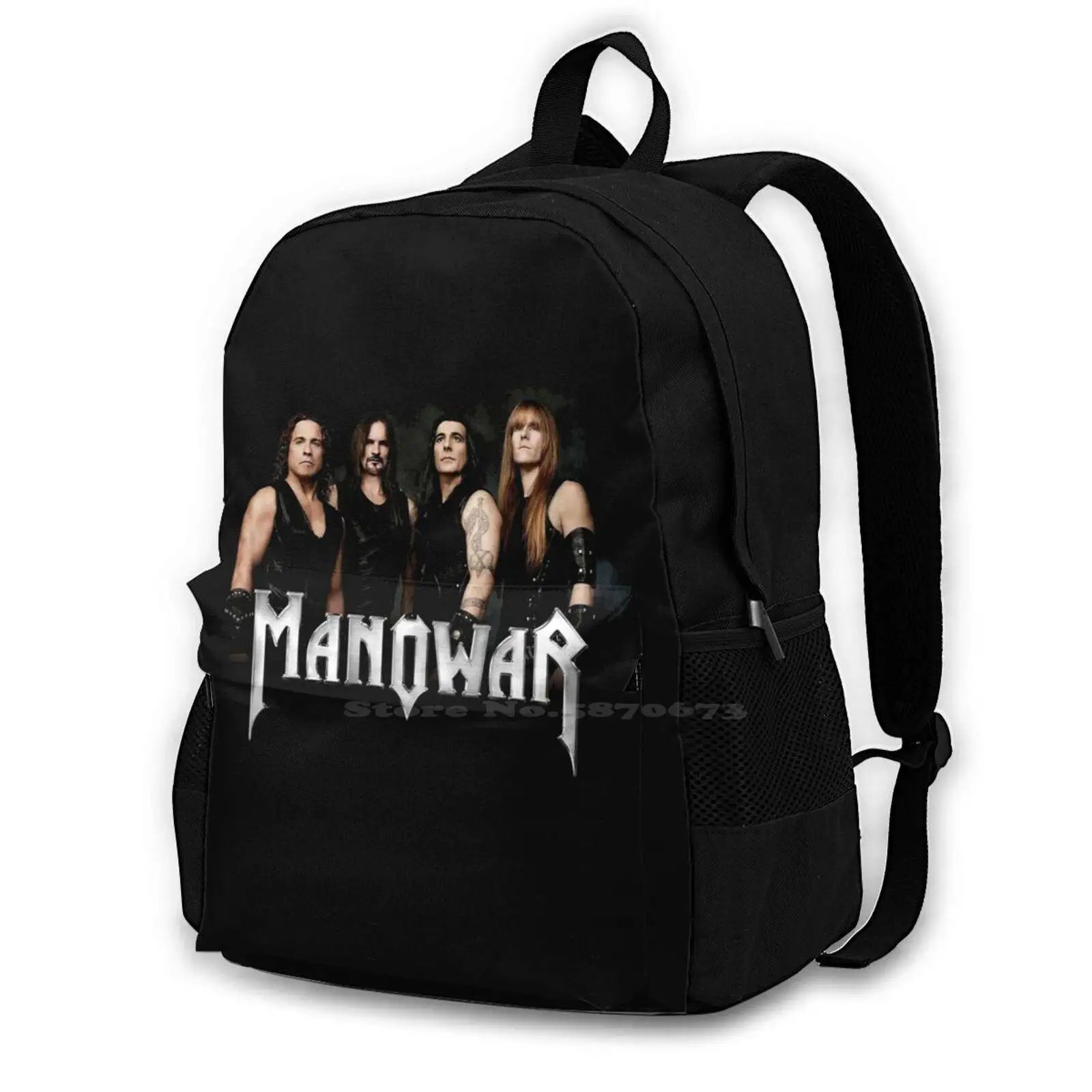 

Like Having A Baby School Bags For Teenage Girls Laptop Travel Bags Manowar Music Band Metal Tour Heavy Metal Power Metal