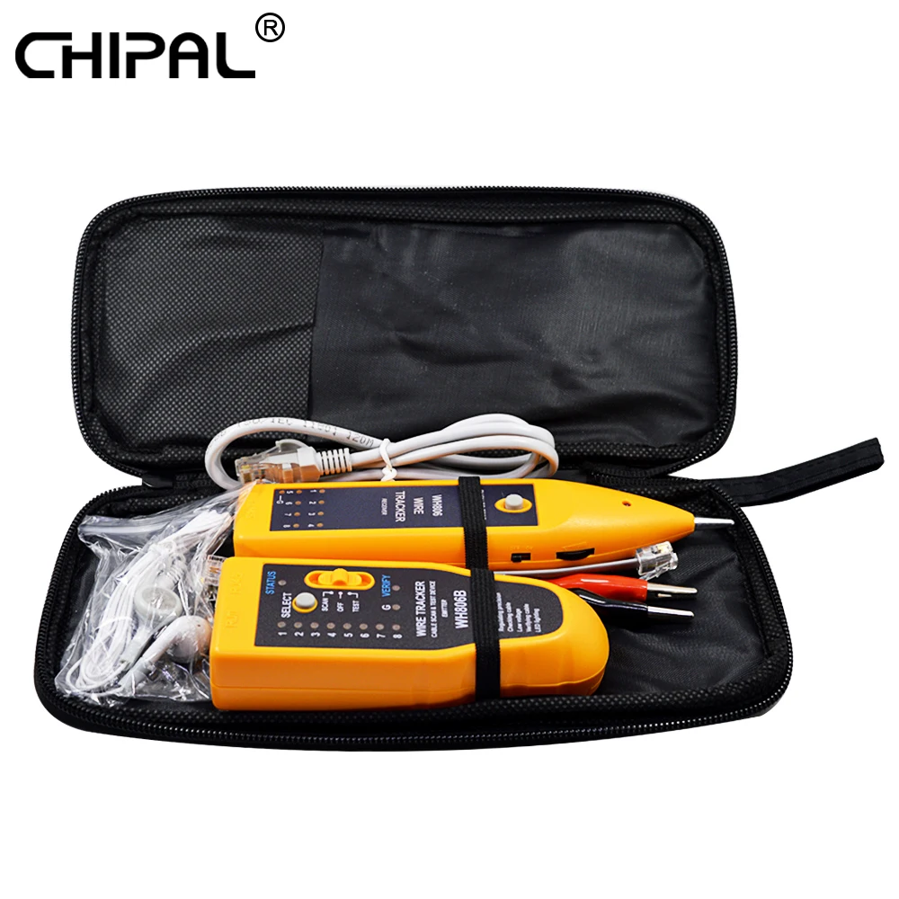 CHIPAL WH806B Тестер телефонного сетевого кабеля для Cat5 Cat6 RJ45 RJ11 Ethernet провода трекер телефонная линия Finder сетевые инструменты