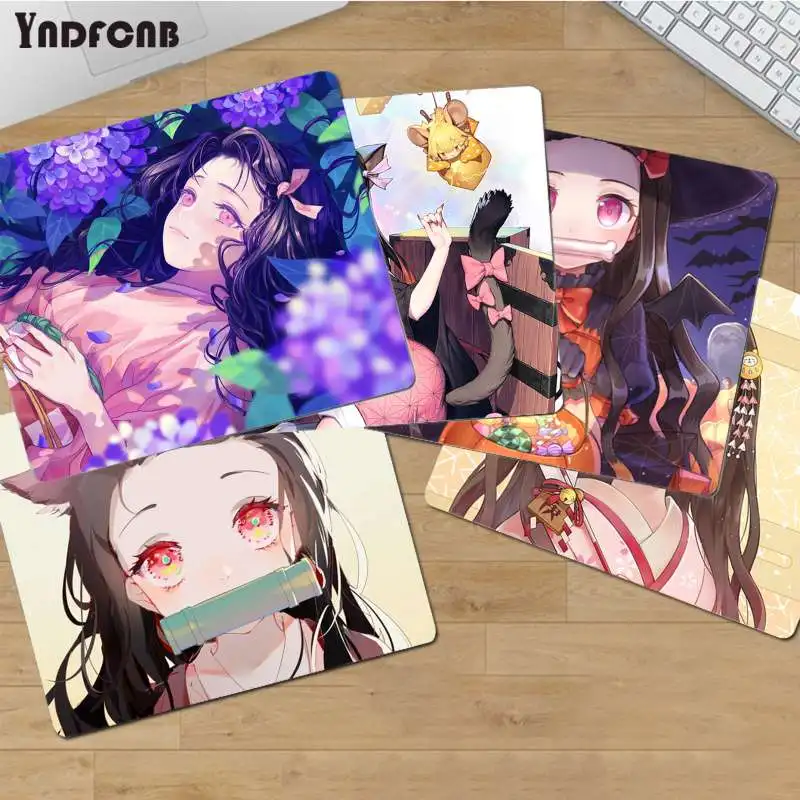 

YNDFCNB Горячая Аниме Убийца демонов Kamado Nezuko компьютерная игровая мышь коврики или Overwatchs Лидер продаж оптовая продажа игровой коврик мышь