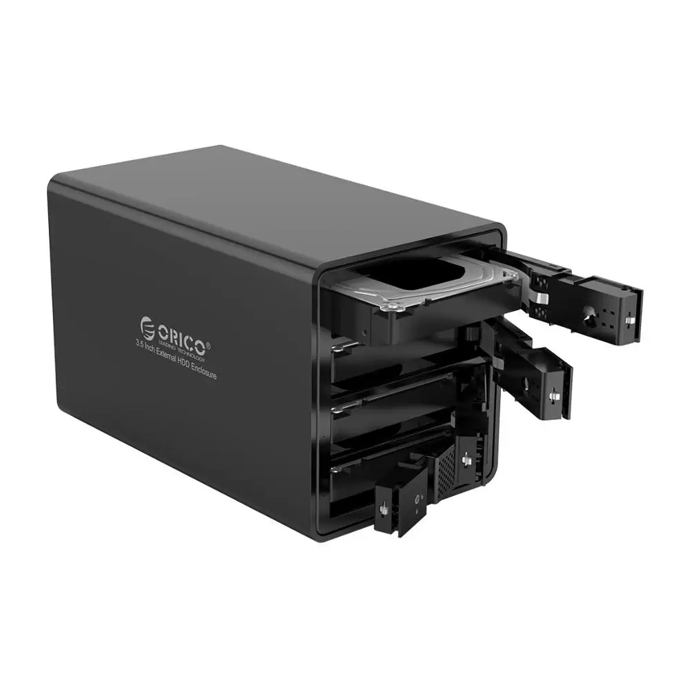 ORICO 95 Series 4 Bay 3 5 ''SATA к USB 0 HDD док станция для 64 ТБ с 150 Вт/72 Вт внутренним адаптером