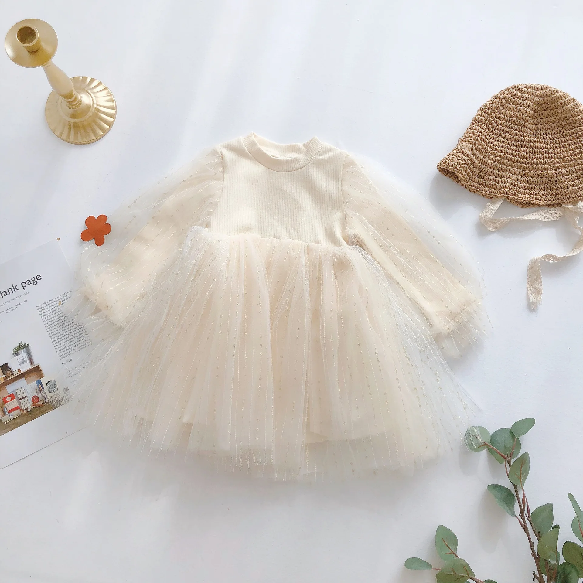 Новое поступление весеннее хлопковое кружевное универсальное платье принцессы