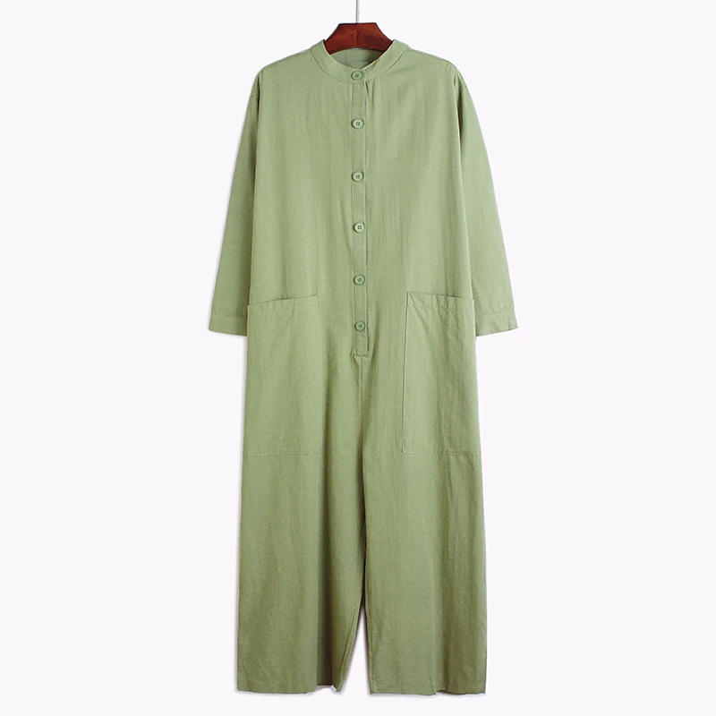 Женский хлопковый комбинезон CHICEVER повседневный с длинными рукавами и карманами