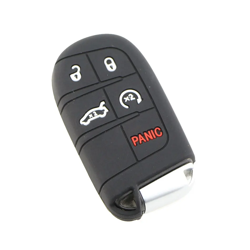 

Силиконовый чехол-брелок для Jeep Renegade Compass Grand Cherokee для Chrysler 300C Wrangler Dodge, автомобильные аксессуары