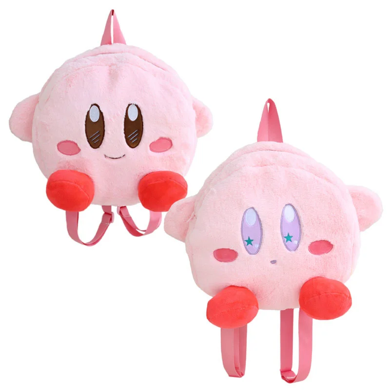 

Плюшевый милый рюкзак с мультяшными аниме звездами Кирби, игрушки, милый мягкий плюшевый рюкзак, вместительная сумка для хранения, студенче...