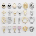 Новинка, искусство для ногтей, Сумка с чернилами, милый жемчуг, медведь, голова, кошачий глаз, мороженое, украшение, искусство ногтей