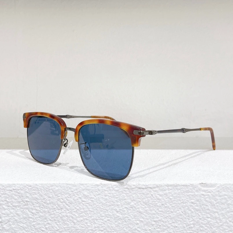 

Мужские солнцезащитные очки 227SP, небольшие модные удобные квадратные очки с патч для носа, цвет черный/коричневый/черепаховый