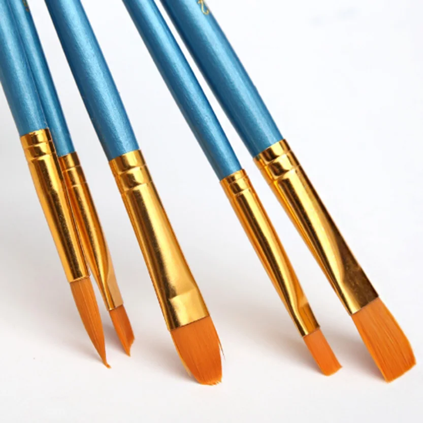 Кисти для рисования акварелью и гуашью 10 шт./компл. разные формы круглые