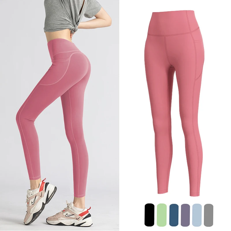 

Women Leggings Yoga Pants Womens Hollow Stitching Hip Lifting Tight Fitting Sports Running Fitness Pants