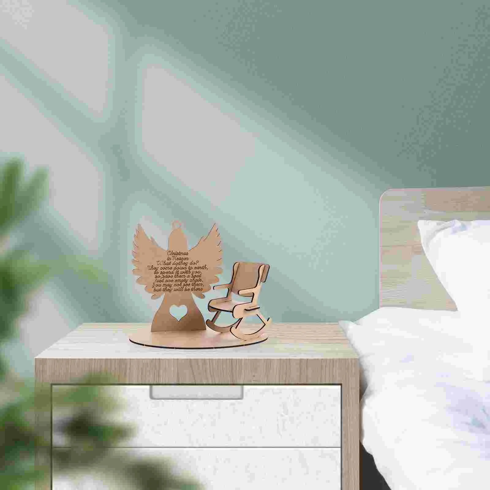 1 набор деревянный Настольный Ангел сделай сам в рождественском стиле украшение