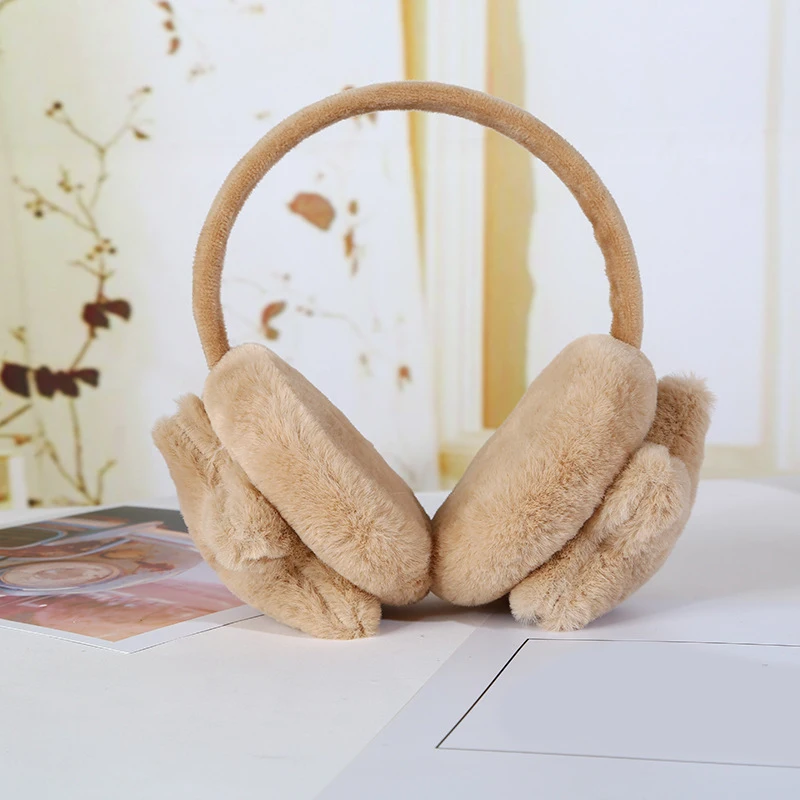 Наушники Детские зимние плюшевые со звездами |