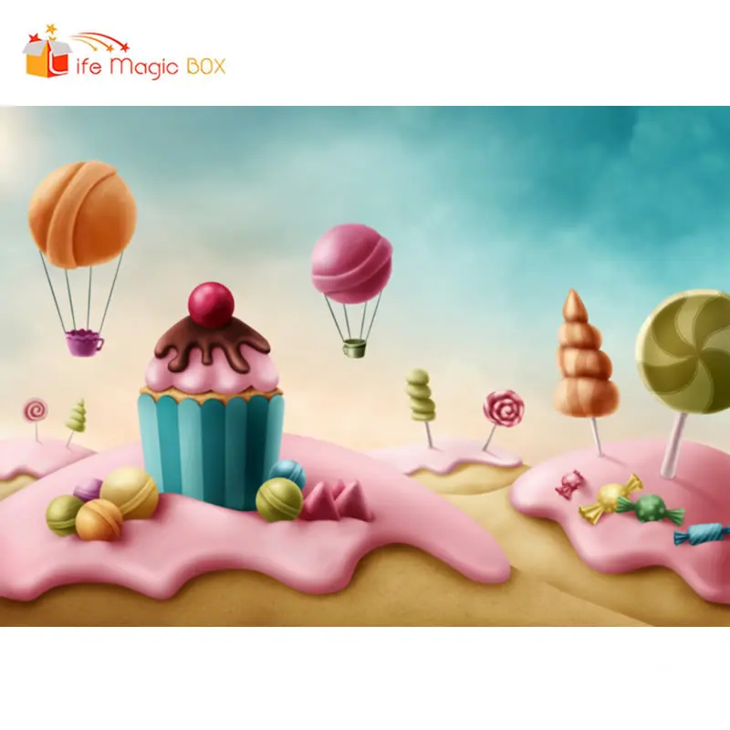 LIFE MAGIC BOX Candyland обои с большим мороженым фоны рождественские украшения для дома