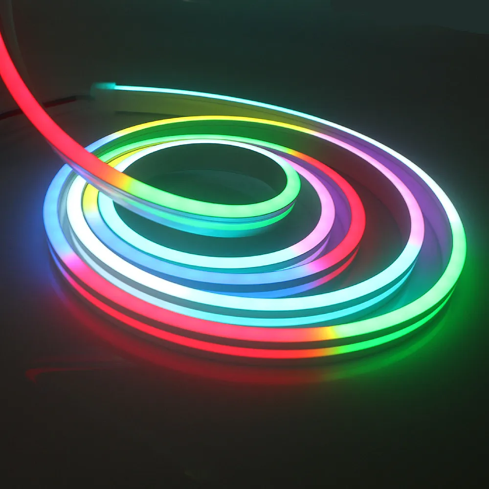 WS2812B SK6812 индивидуально Адресуемая умная RGB Светодиодная лампа DC5V Гибкая