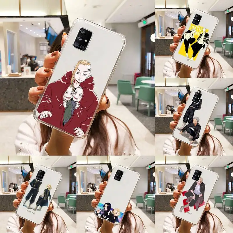 

Anime Tokyo Revengers Phone Case Transparent For Samsung A51 A50 A71 A70 A81 M60S Note S21 S 20 10 9 8 11 E Plus Ultra