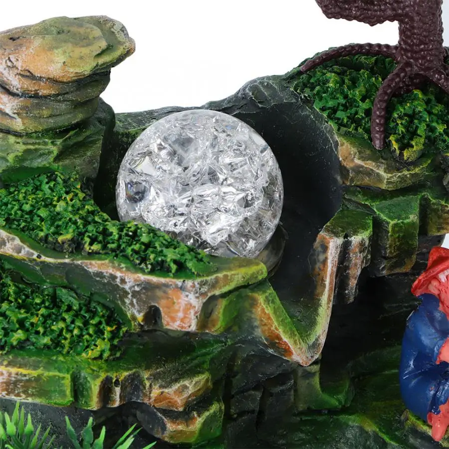 Винтажный настольный фонтан из смолы имитация рокерного декора светильник