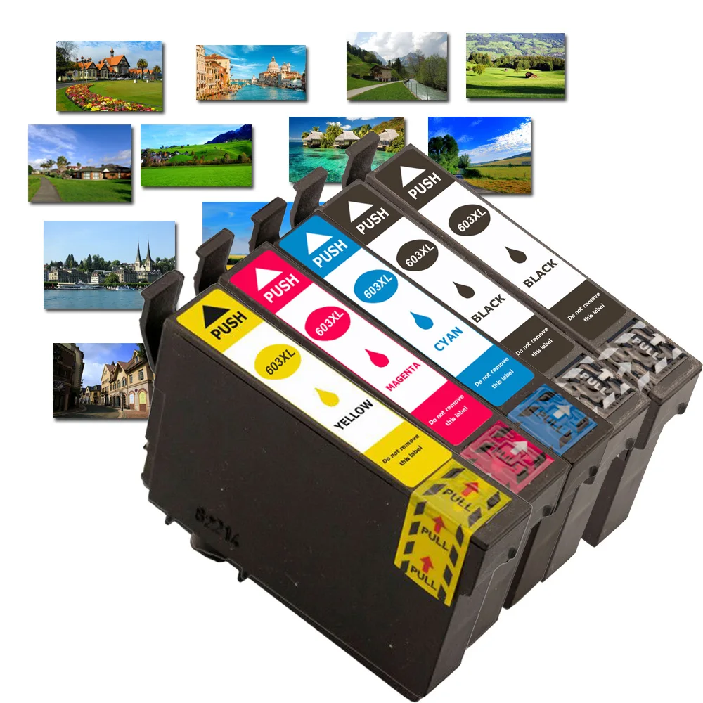 

5 упаковок чернильных картриджей 603XL, совместимых с Epson