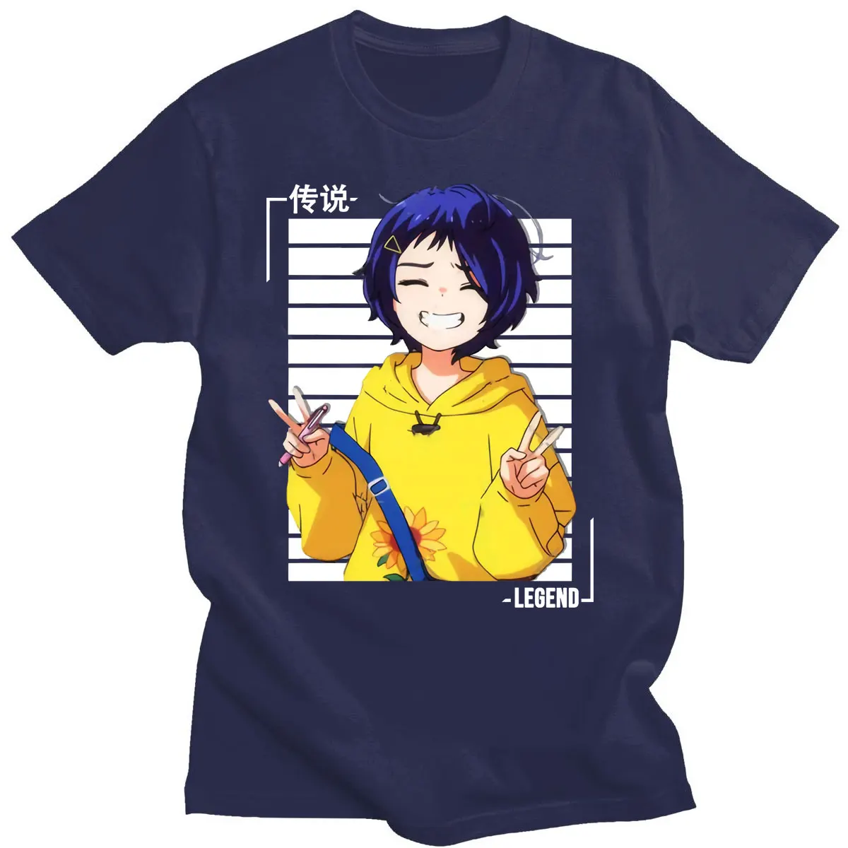 

Anime Wonder Egg Priority Short Sleeve T-shirt Funny Ohto Ai Print T-shirt Women Hipster Style T Shirt Male Retro Fashion Tops