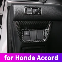 car central control switch frame decorative sticker driving position switch trim strip for honda accord 2018 2019 2020 2021