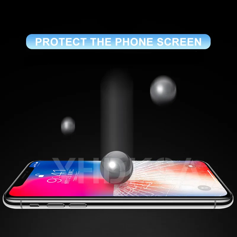 100D Curved Protective Tempered Glass on the For iPhone 6 6s 7 8 Plus Glass Screen Protector For iPhone X XR XS 11 Pro Max Film